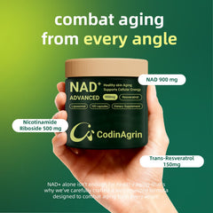 Vegan-friendly CodinAgrin NAD+ capsules