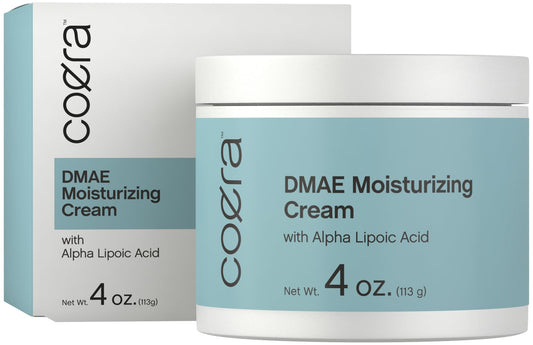 Coera DMAE Moisturizing Cream bottle for daily hydration and refreshed skin