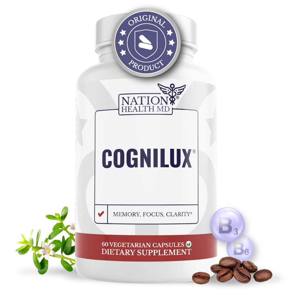 Cognilux Nation Health MD bottle and packaging