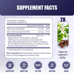 Cognilux capsules with natural ingredients