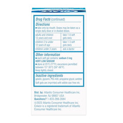 Colace docusate sodium 50mg capsules image highlighting gentle constipation relief