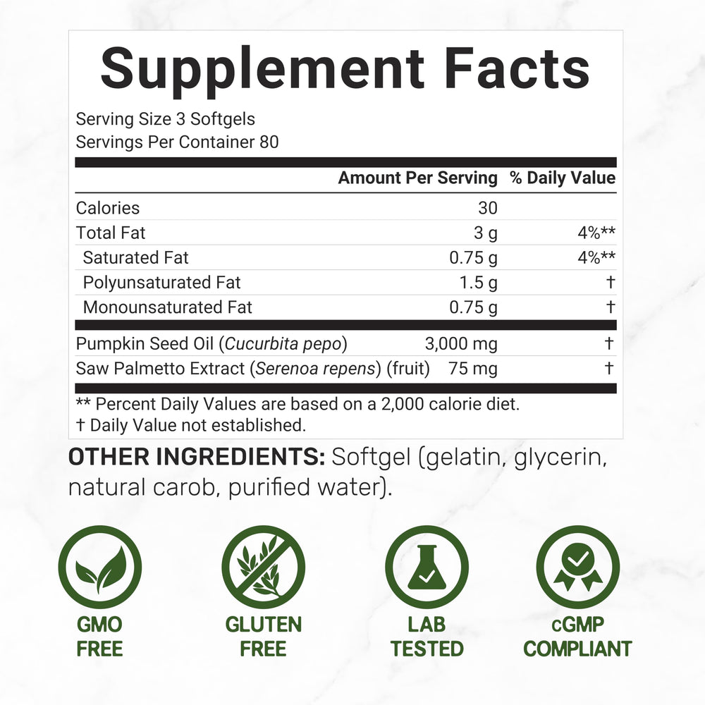 Close-up of cold-pressed virgin pumpkin seed oil softgels