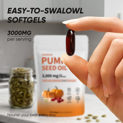 Cold-pressed virgin pumpkin seed oil photograph