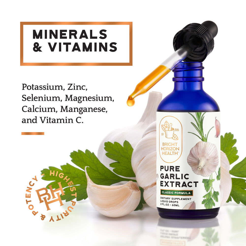 Cold-processed garlic extract bottle