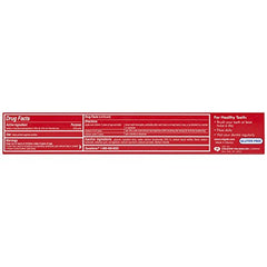 Front view of Colgate Baking Soda and Peroxide Whitening Toothpaste packaging