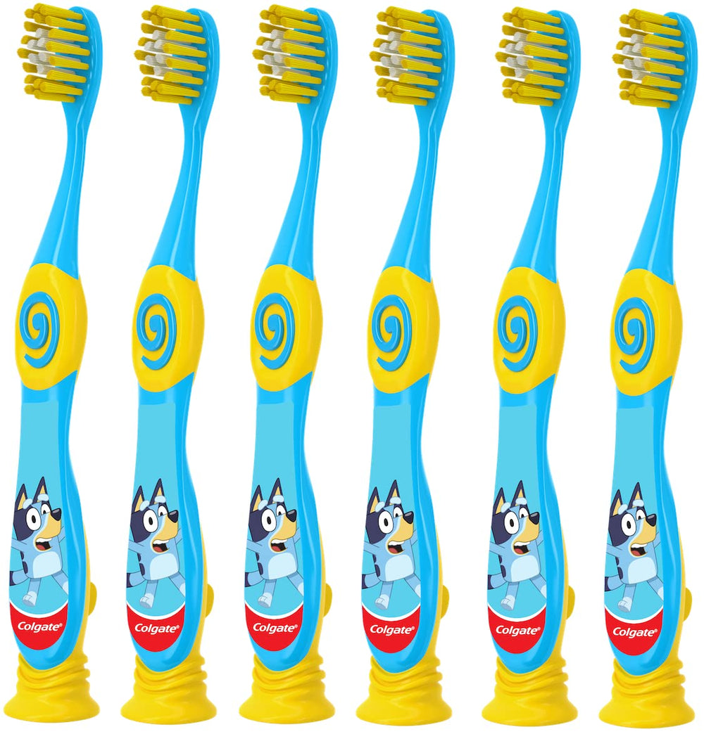 Colgate Bluey toothbrush for kids aged 2-5 with suction cup