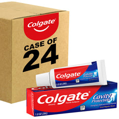 Colgate Cavity Protection toothpaste 24-pack with fluoride, 1 oz tubes