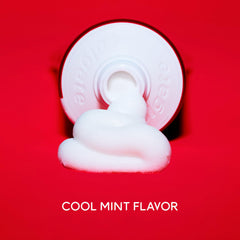 Icy Fresh flavor label on toothpaste