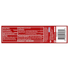 Close-up of Colgate Optic White Advanced Vibrant Clean toothpaste tube