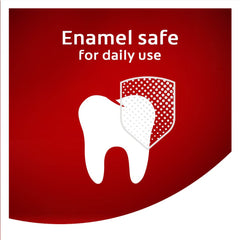 Graphic highlighting fluoride protection against cavities
