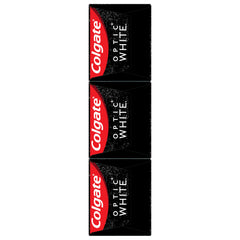 Colgate Optic White Charcoal toothpaste tube with Colgate branding