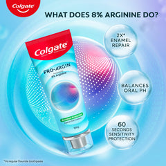 Close-up of Colgate Pro Argin toothpaste 100g tube