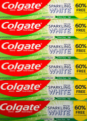 Colgate Sparkling White Mint toothpaste 4 oz 6-pack box