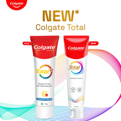 12-hour defense feature highlighted on Colgate Total box