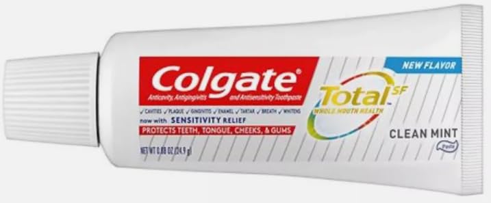 Colgate Total Clean Mint Toothpaste 0.88 oz tube in 4-pack