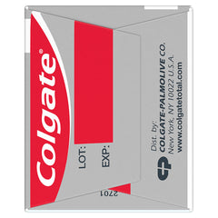 Usage instructions graphic for Colgate Total Clean Mint toothpaste