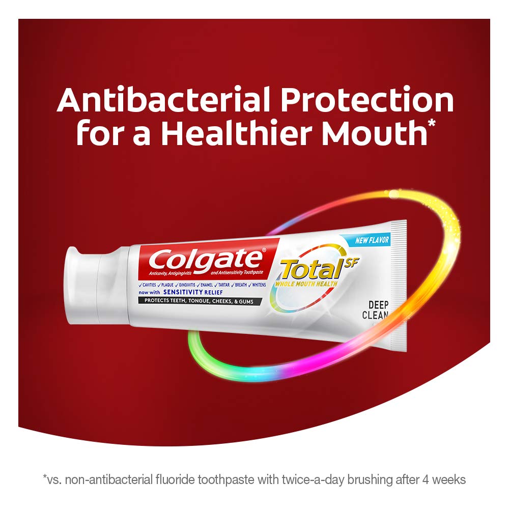 Toothpaste being squeezed showing fresh formula for odor neutralization