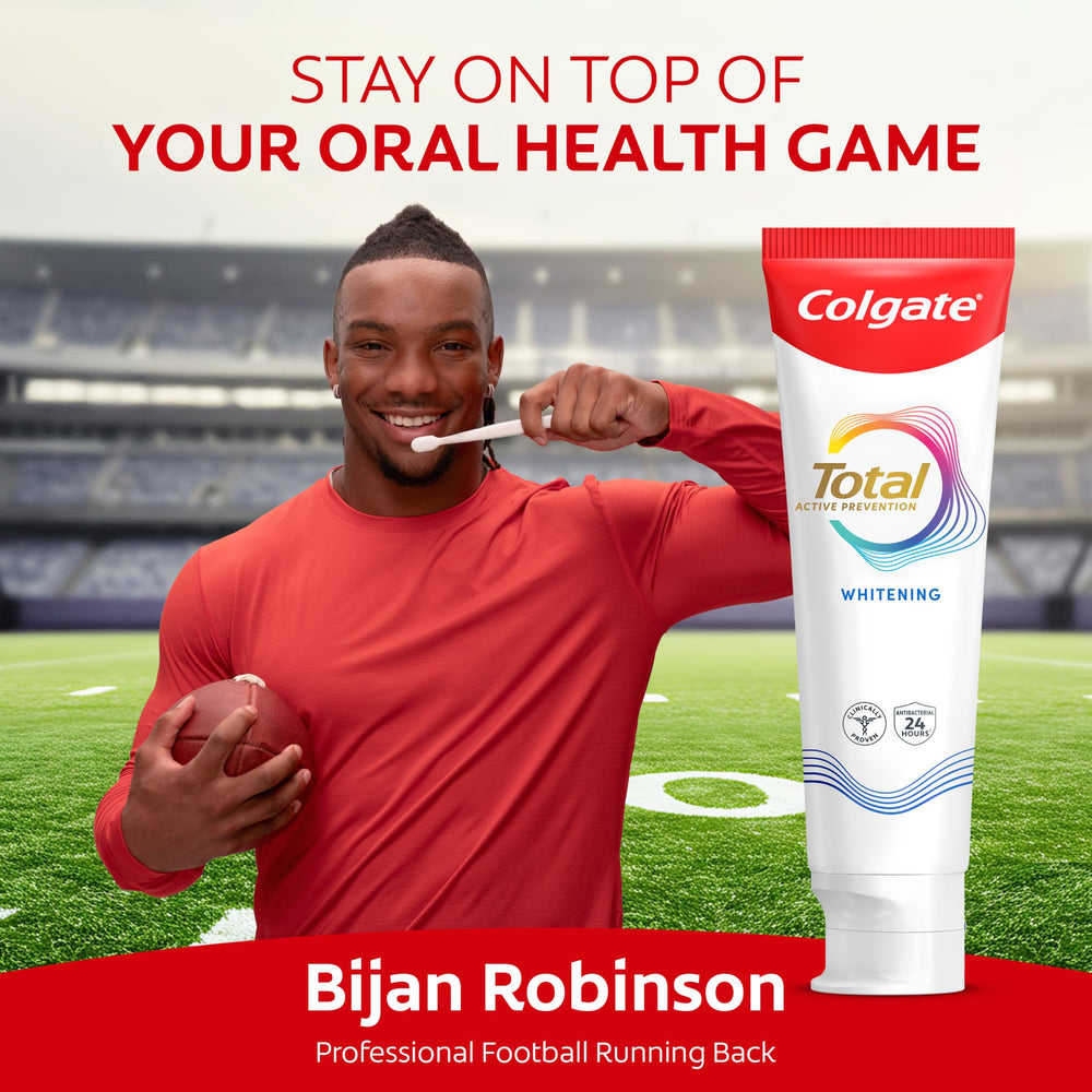 Colgate Total Whitening Toothpaste 24 pack side view