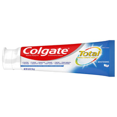 Ingredients and information on Colgate toothpaste label