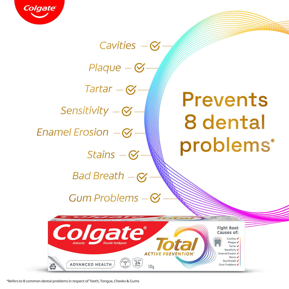 Colgate Total Whole Mouth Health benefits graphic