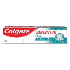 Colgate Sensitive Plus 70g tube close-up