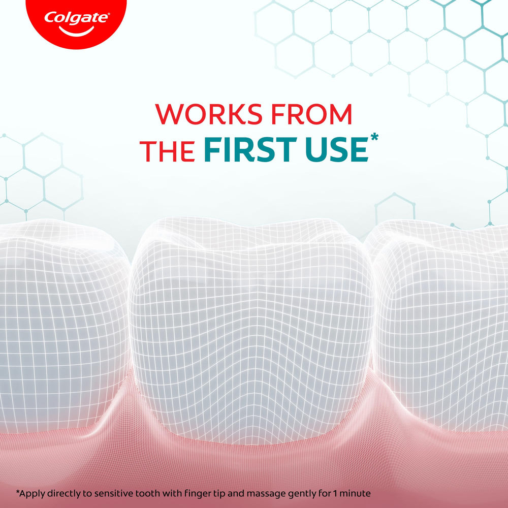 Colgate Sensitive Plus 70g toothpaste being squeezed