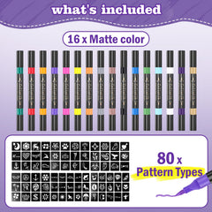 Coliatik dual-tip markers for precise lines and shading.