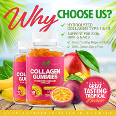 90-count bottle of collagen gummies