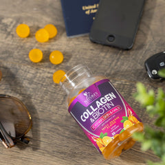 Product image emphasizing hair, skin, and nails growth