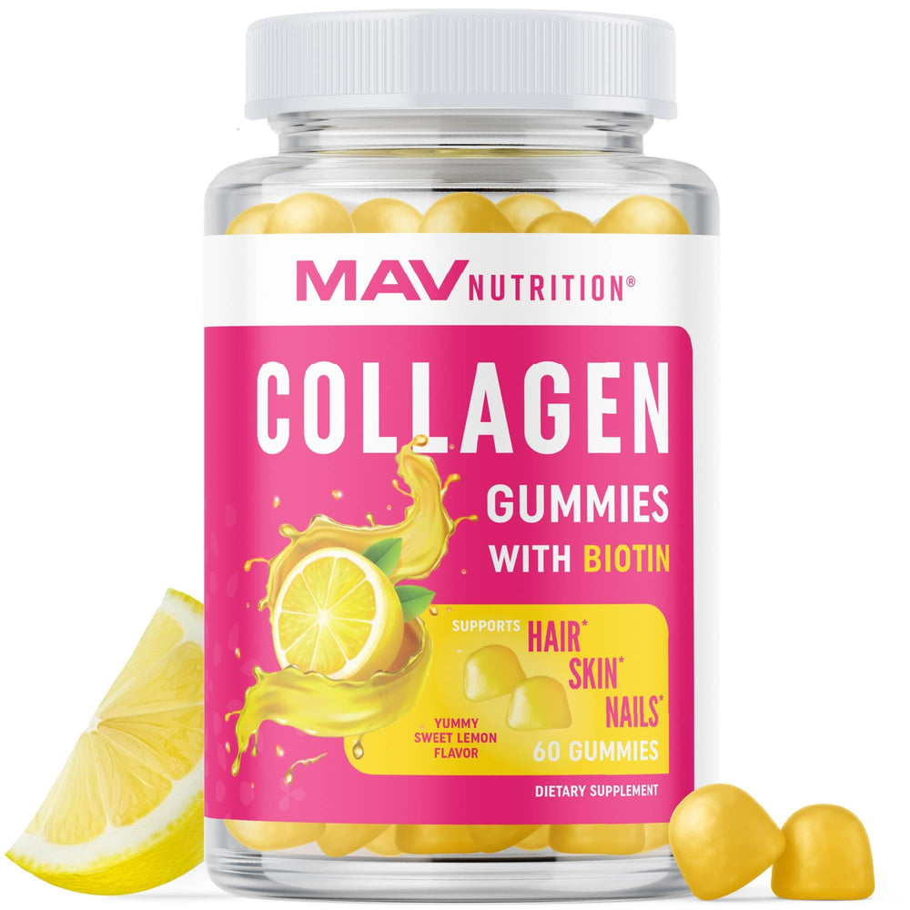 Front view of Collagen Gummies for Women bottle with 60 count