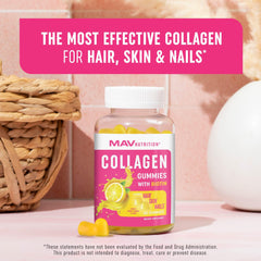 Close-up of gummies for hair, skin, and nails