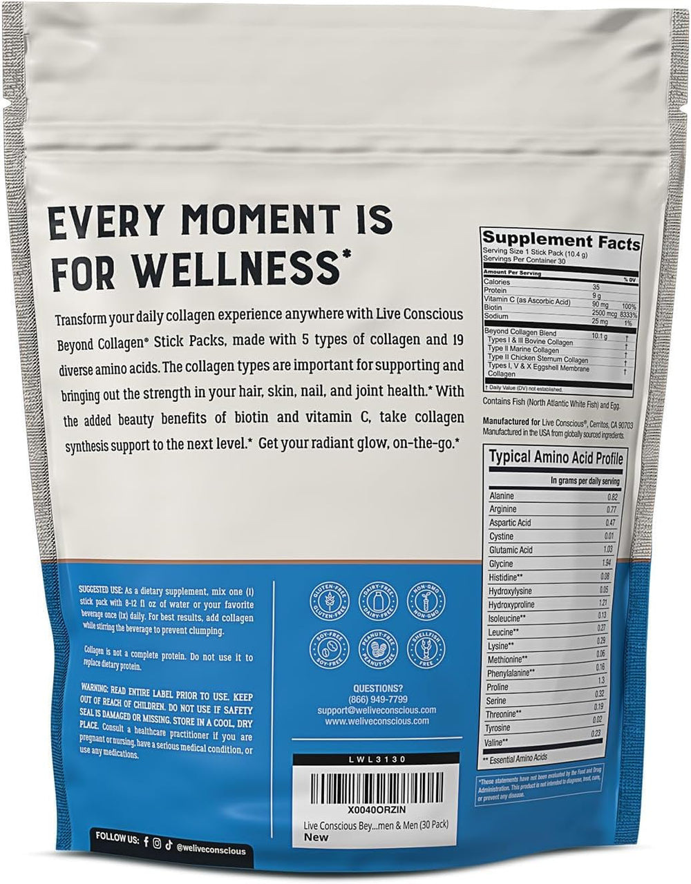 Box of 30 collagen packets (two packs)