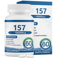 Front view of Collagen Peptide Capsules 157 bottle