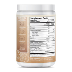 Ingredient highlights: collagen I & III, caffeine, vitamin C, biotin, hyaluronic acid