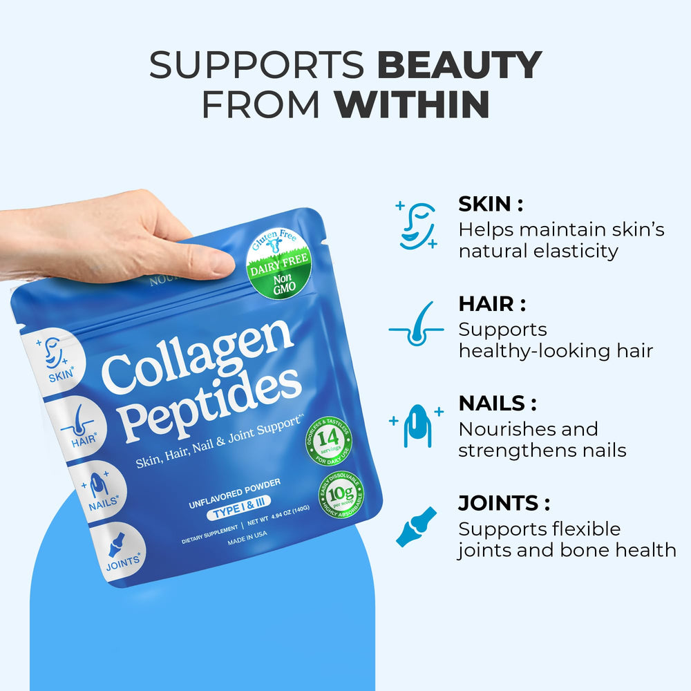 Collagen peptides powder in a cup of coffee