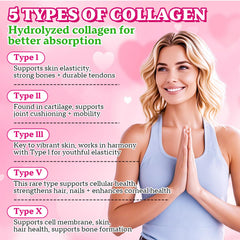 Ingredients label showing biotin, hyaluronic acid, and vitamin C