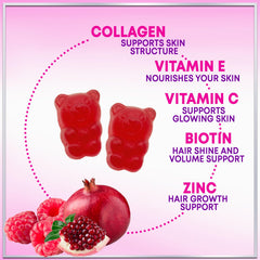 Vitamin C and zinc with collagen gummies