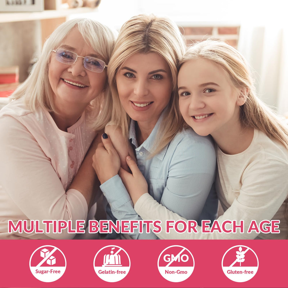 Collagen peptides and hyaluronic acid graphics
