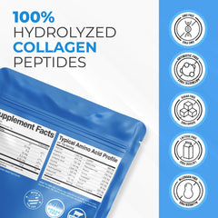 Nutrition label and ingredients for collagen peptides