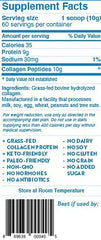 Collagen peptides powder being stirred into a smoothie