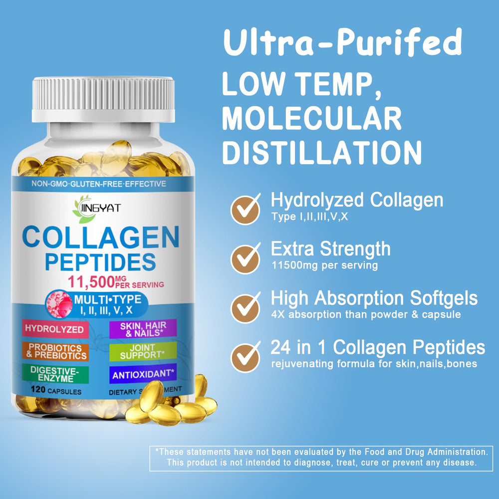 Softgels focusing on skin, hair and nails