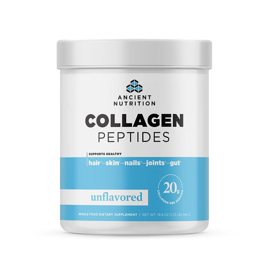 Ancient Nutrition Collagen Peptides bottle - unflavored, 28 servings