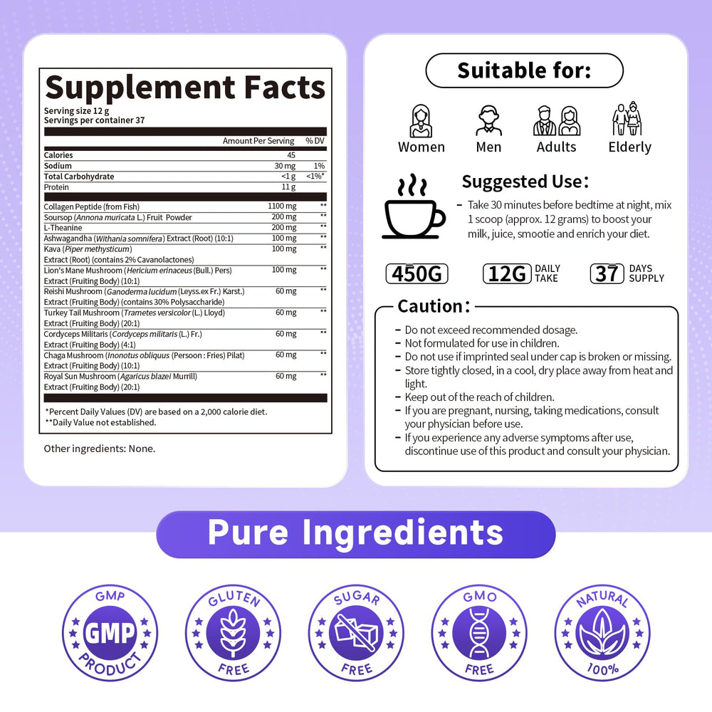Soursop flavored collagen peptides packaging