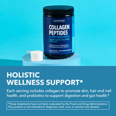 Hair, skin and nails icons with collagen supplement