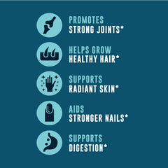Collagen supplement for nails, hair and skin