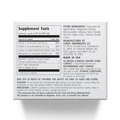 Preservatives-free label on Collanol bottle