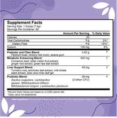 ColonSweep psyllium husk powder 16 oz bottle - side view