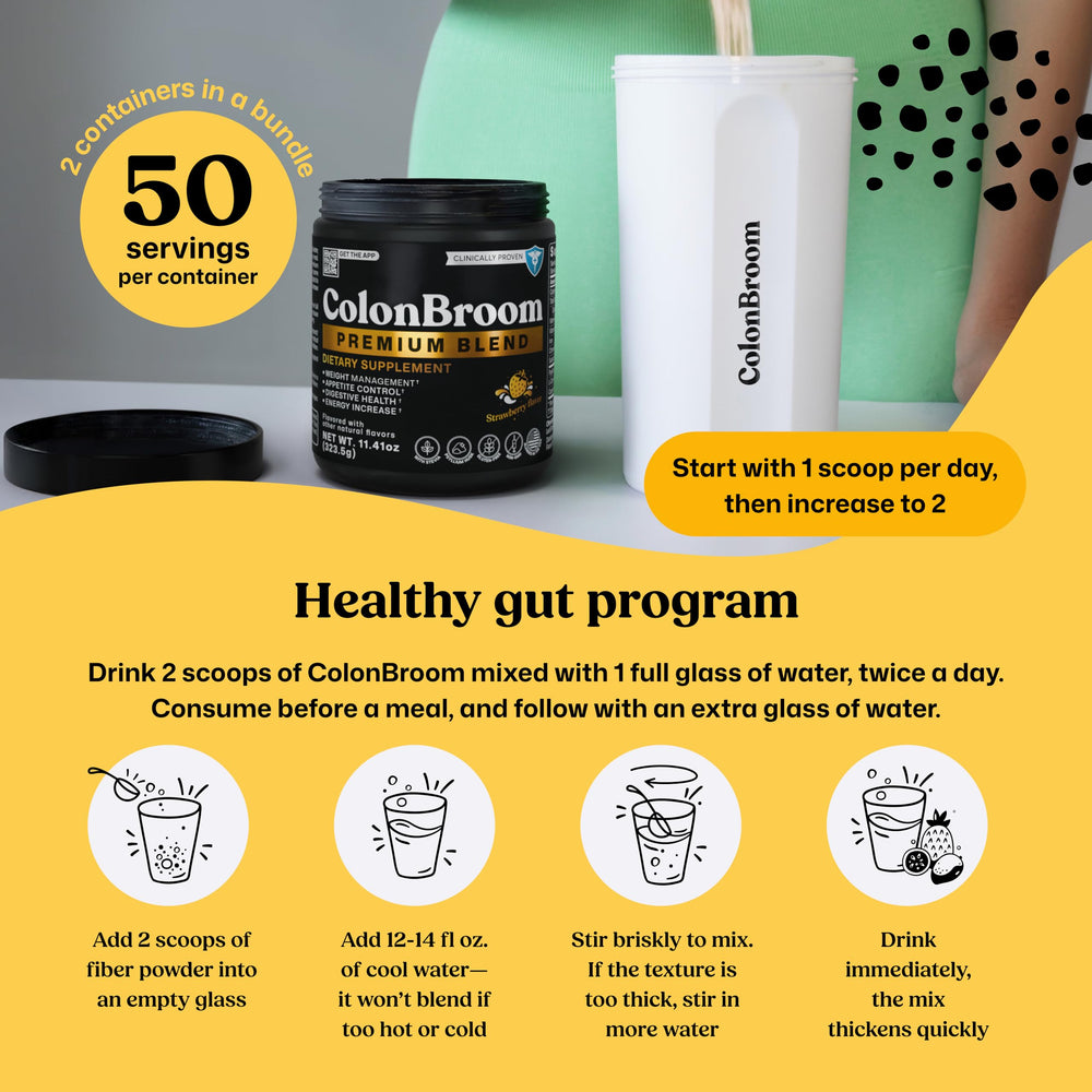 ColonBroom aids craving control as part of a routine.