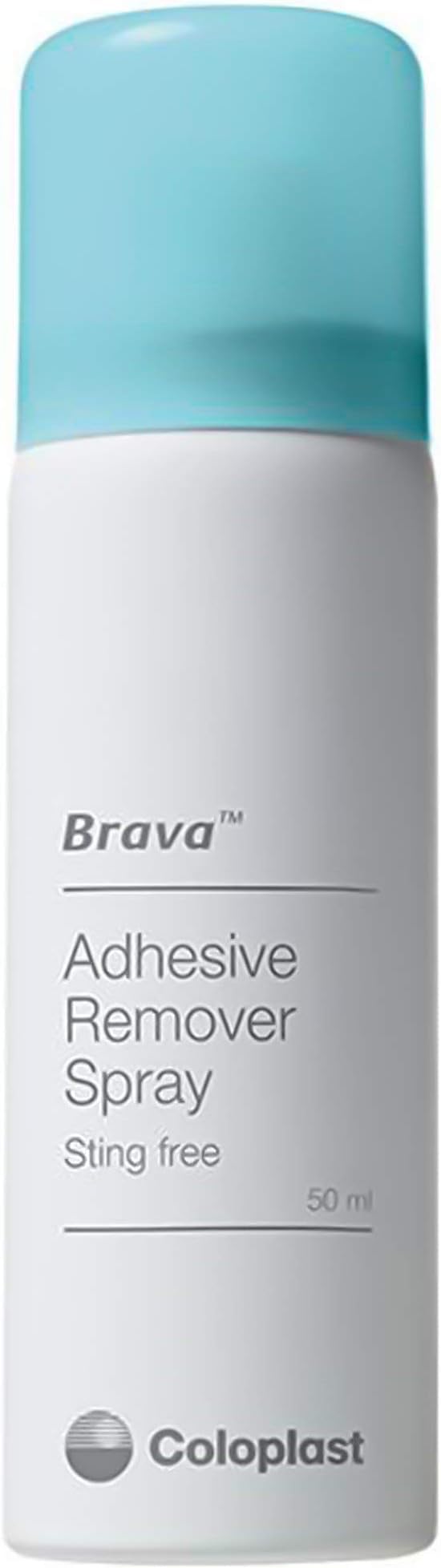 Coloplast Brava Adhesive Remover application close-up for direct adhesive cleanup.