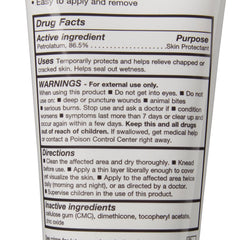 Critic-Aid ointment texture close-up — petrolatum-based barrier that absorbs moisture.
